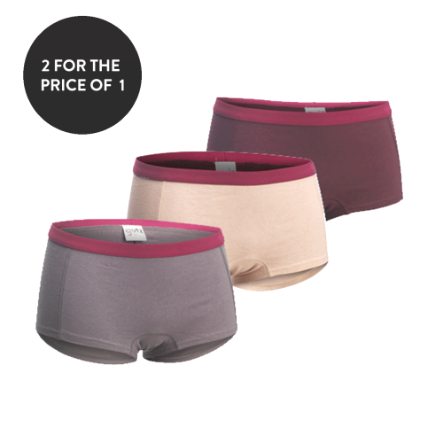 304232 LADIES´ FASHION COTTON BOXER(3p)***2for1***
