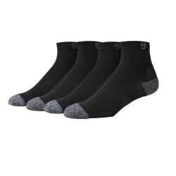 SPORT & RUNNING SOCKS BLACK (4PAR)